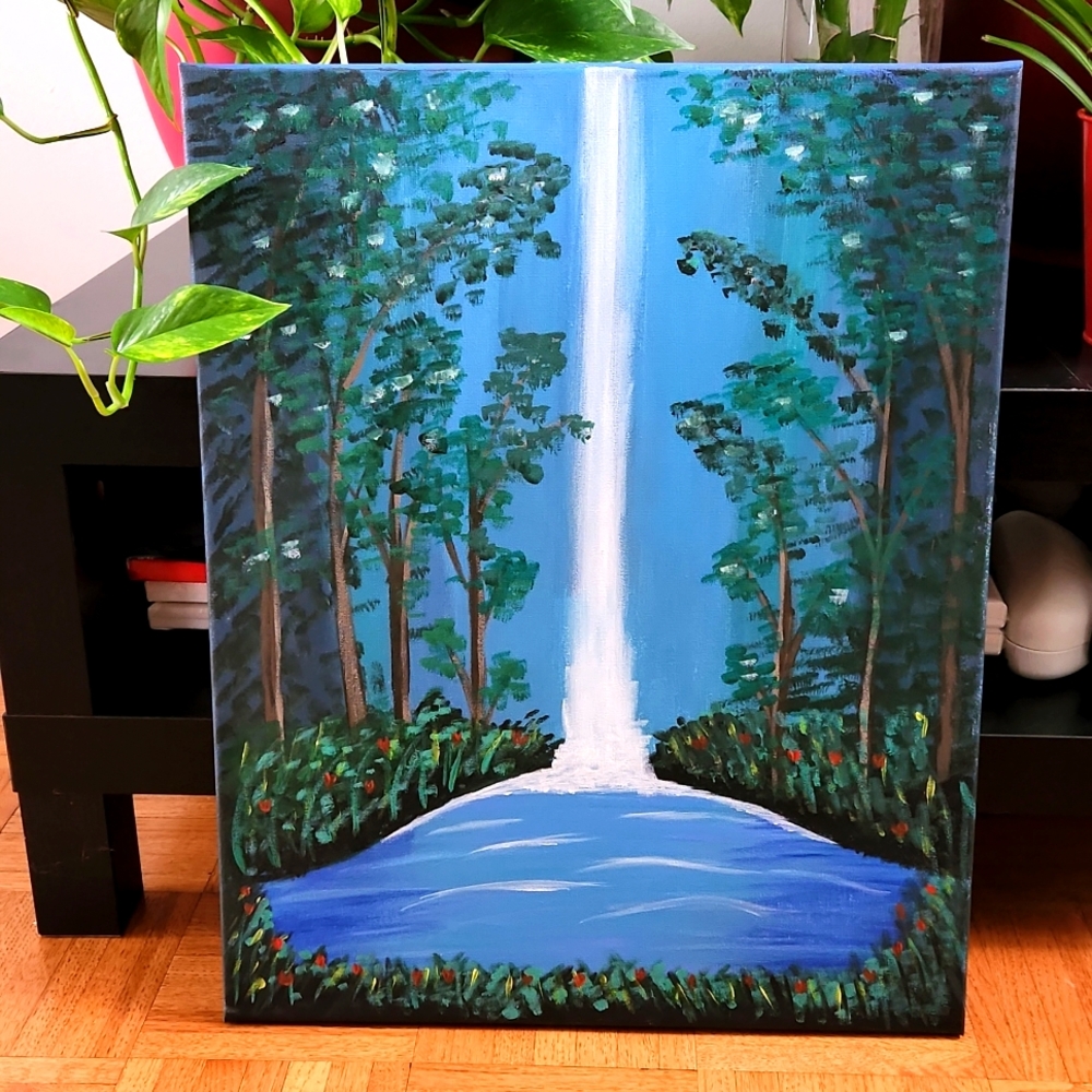 Waterfall painting